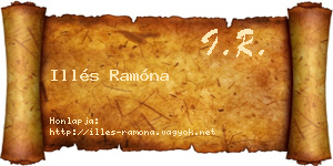 Illés Ramóna névjegykártya